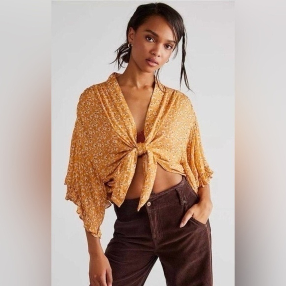 Free People Calisto Bed Jacket Top NWOT